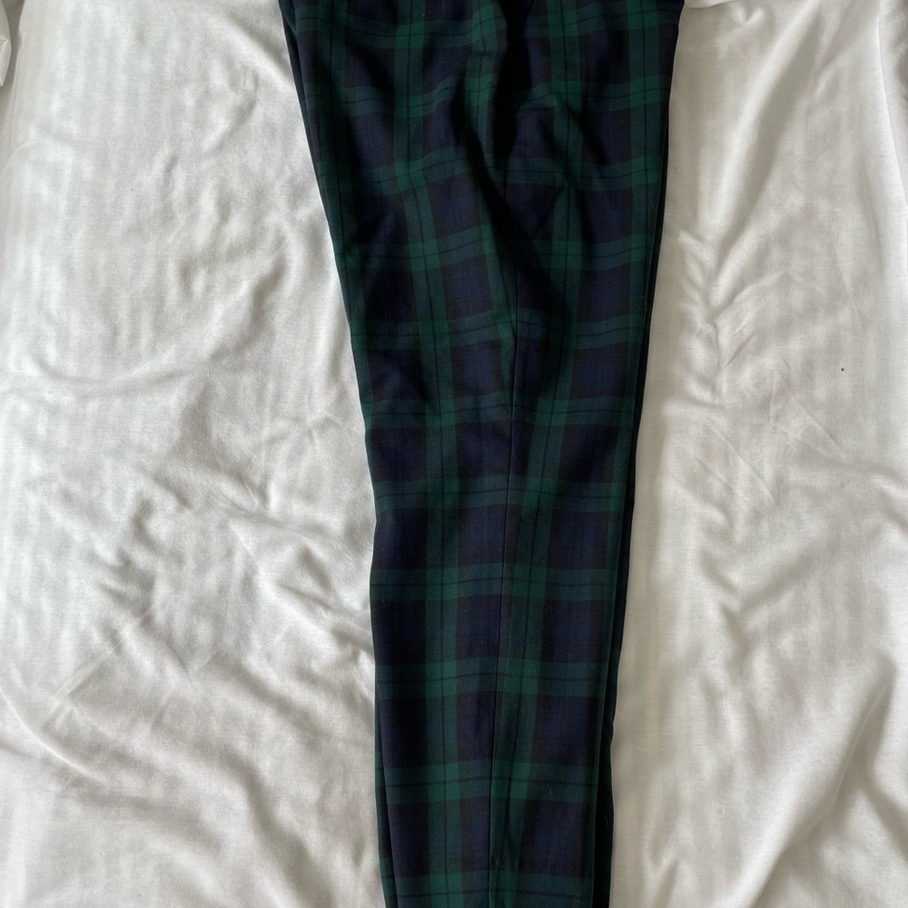 J. Crew Green and Blue Chino Pants